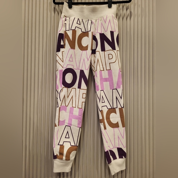 Champion Reverse Weave Jogger Allover Block Text Sweatpants - Picture 3 of 5